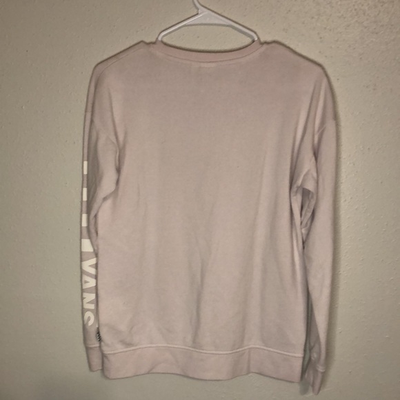 Vans sweatshirt light purple pink color size XS logo print on chest and arms - Picture 4 of 5